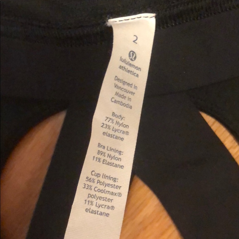 Lululemon Black Unpadded Sports Bra - Picture 3 of 3